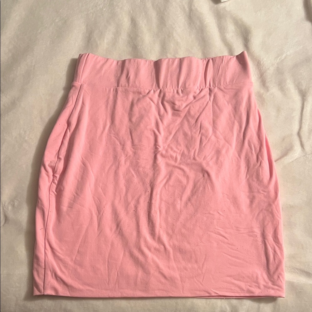 Elegant Pink Pencil Skirt